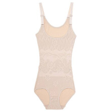 (Skin,L)Women Body Shaper Waist Cincher Underbust Corset Bodysuit Jumpsuit Shapewear Use