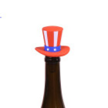 (Red Hat Bottle Stopper)Silicone Cowboy Hat Wine Seal With Patented Design For Gift And Home Accessories Bar