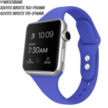 (Dark Blue,38mm)For Iwatch 38mm 42mm Strap Bracelet Band Sports Silicone Replace Solid Color