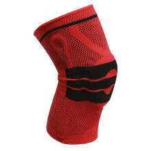 (Red,S)Modish 1 Pcs Knee Pads With Springs Silicon Sports Knee Protector Modish