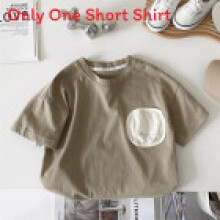 (Green,100cm)Camiseta de algodón manga corta informal de verano para niños Camiseta para bebés y niños pequeños