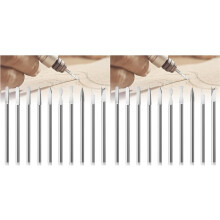20PCS Wood Carving Tools for Rotary Tool, 1/8In Shank Woodworking Tools Rotary Tool Bits Compatible for Carving Drilling