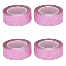 4 Pcs 10M Glitter Washi Tape Stick Self Adhesive Decorative Decora DIY Paper