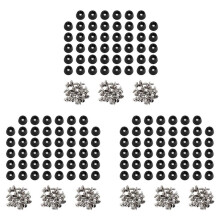 360 Pcs Soft Cutting Board Rubber Feet with Stainless Steel Screws 0.28 x 0.59 for Furniture, Electronics and Appliances