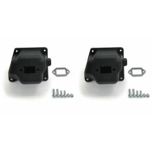 2X Muffler Exhaust Gasket Screws Kit for  066 MS660 Chainsaw 1122 140 0613 Chain Saw Accessories