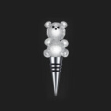 (Bear )Bouchon de bouteille de vin minimaliste moderne avec boule de cristal design pour collectionneurs bar maison