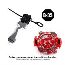 (Red Spinning Top)Kit superior giroscopio de batalla Beyblade con diseño giratorio para jugar competitivo