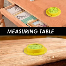 3X Round Bubble Level, 90X17mm High Precision Circular Spirit Level with 3 Mounting Holes, Measuring Instrument Tool