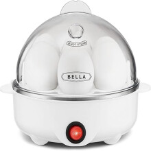 Electric Egg Cooker with Omelet Maker, Auto Shut Off 7 Egg Capacity Easy Peel Egg Boiler (White)