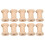 80Pcs Wooden Empty Thread Spools Natural Color 29mm X23mm 3