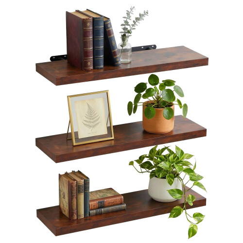Set van 3 wandplanken - Hangende display voor decoratie 1