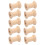 80Pcs Wooden Empty Thread Spools Natural Color 29mm X23mm 5