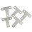 30 Pcs Angle Plate Corner Brace Flat T Shape Repair Bracket 40mm X 40mm 2
