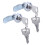 2X Useful Cam Locks for Lockers,Cabinet Mailbox,Drawers, Cupboards + keys 2