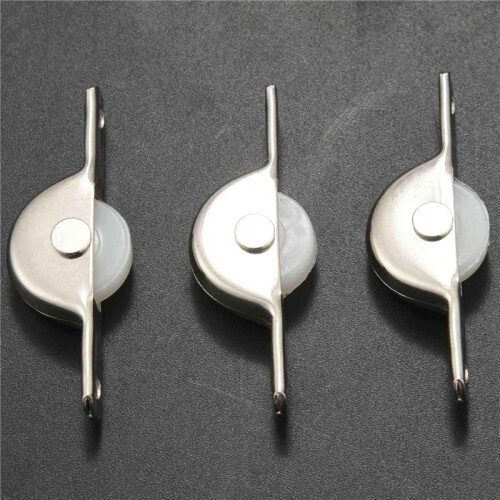 100Pcs Door Window Cupboard Drawer Bin Single Nylon Sliding Roller Pulley Wheel 2