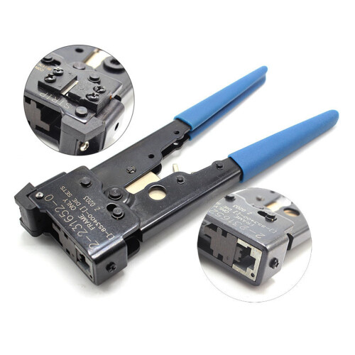2X para RJ45 8P8C 8P LAN Ethernet Cable de Red Cable Crimper Crimper Tool 2