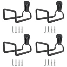 4X Garden Hose Holder Wall Mount, Duty Water Hose Hanger for Outside, Hose Reels Hose Rack Hose Hook for Garden Hose