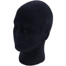 Polystyrene Black Foam Men Model Mannequin Dummy Stand Shop Display Hat, 8 X BLACK