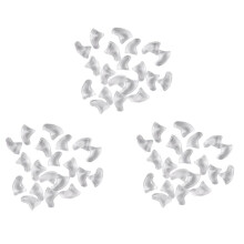 60 St Mjuka Nagelkapslar för Katt Husdjur Claw Control Paws Off + Adhesive Lime -Transparent,Size M