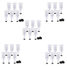 Airlock Set for Fermentation, 100 Pieces Silicone Grommets and 6 Pieces Plastic Airlock for Preserving, Making Wine