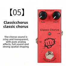 (Classic Chorus)Unità Effetti Chitarra Con Struttura In Metallo Per Sovraccarico Reverb E Uso Reverb