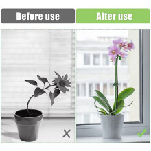 120Pcs Plant Supports Set - 40 Pack Flower Plant Stakes Sticks (3 Sizes), 40 Plant Support Clips and 40 Orchid Clips