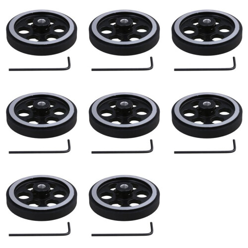 8 Set 200X6mm Industrial Aluminum Rubber Measuring Rotary Encoder Meter Wheel 1