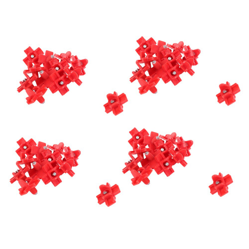 48 Pack - Horizontal Side Mount Automatic Poultry Nipples - Clean Drinker Waterer for Chicken or Quail