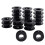 60pcs Empty Spools, 2.1x0.7 Inch Plastic Thread Spools Ribbon Spools Black  Spools Wire Spool Weaving Bobbins 2