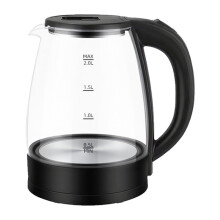 BPA Free Electric Hot Water Boiler, 1.8L Glass Kettle with Stainless Steel Filter & Removable Lid