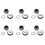 6X 12mm Coiled Spring Rubber Bellow Pump Mechanical Seal 301-12 1