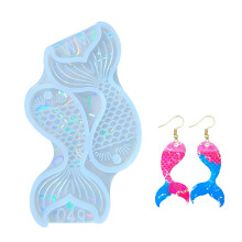 Fish Tail Jewelry Mold Flexible Silicone Pendant Mold with