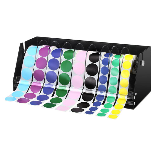 Acrylic Desktop Label Holder for Craft Table and Office-D
