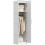 Witte kledingkast met kledingstang en soft-close deur. 1