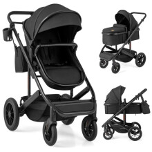 3-in-1 converteerbare kinderwagen met afneembare reiswieg