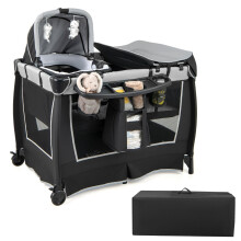 Babyreisbedje 6-in-1 met schommelwieg en aankleedtafel