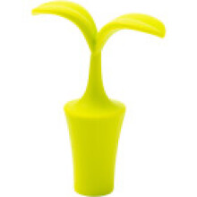 (Leaf)Bouchon à vin en silicone végétal avec joint sous vide pour fête et cadeau cadeau cadeau déco