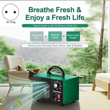 Ozone Generator 45g/H, Home/Industrial O3 Deodorizer,High Capacity Ozone Machine Air Ionizer EU