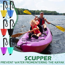 12 Pcs Kayak Scupper Plugs Kit Scupper Plugs Holes Stopper Bung with Lanyard Kayaks Canoes Yacht Marine Accessories