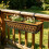 Window Flower Box Holder with Black Iron Structure, 61 x 18 x 12 5