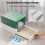 Small Pet Home Set (2-Piece) – Foldable 4-Panel Pet Gate & Green Cat Litter Box 9