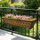 Window Flower Box Holder with Black Iron Structure, 61 x 18 x 12 2