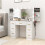 Kaptafel met spiegel, 12 ledlampjes, 7 lades, wit 3