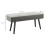 Velvet Upholstered Bench, Bed Bench, 100x36x45cm, Grey 5