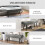 Velvet Upholstered Bench, Bed Bench, 100x36x45cm, Grey 8