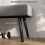 Velvet Upholstered Bench, Bed Bench, 100x36x45cm, Grey 7
