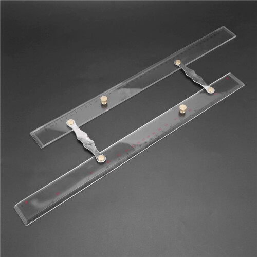 6X Marine Ruler Parallel Ruler Nautical Charts Parallel Ruler Mapping Points to Pull Parallel Ruler 450MM 2