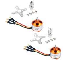 2 Pcs 2212 1400KV Brushless Outrunner Motor with Mount 10T for RC Aircraft/KKmulticopter 4/6 Axle Quadcopter UFO