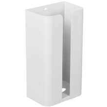 Magnetic Laundry Dryer Sheet Dispenser, Tissue Holder, Garbage Bag Dispenser for Fridge, Kitchen, Laundry White