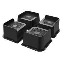 Risers de Lit Robustes de 7,6 cm, 4,8 X 4,8 Pouces, Rehausseurs de Meubles à Large Ouverture, Paquet de 4, Rehausseurs de Lit pour Canapé, Cadre de
